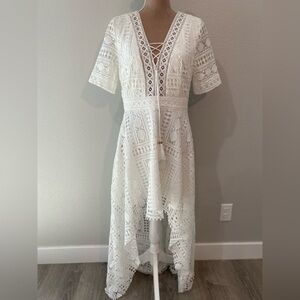 Two Sisters High Low lace dress